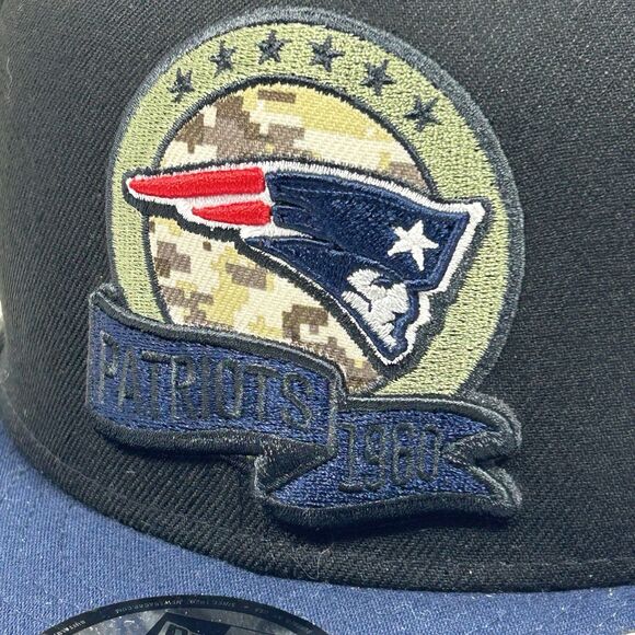 New Era 9Fifty New England Patriots Snapback Hat Salute To Service Military - Picture 2 of 10